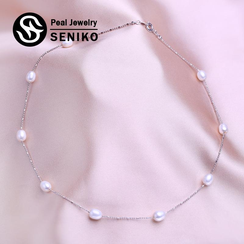 SENIKO ожерелье-чокер из натурального жемчуга для женщин, простой стиль, модные украшения ручной работы, ожерелье из пресноводного жемчуга
SENIKO ожерелье-чокер из натурального жемчуга для женщин, простой стиль, модные украшения ручной работы, ожерелье из пресноводного жемчуга