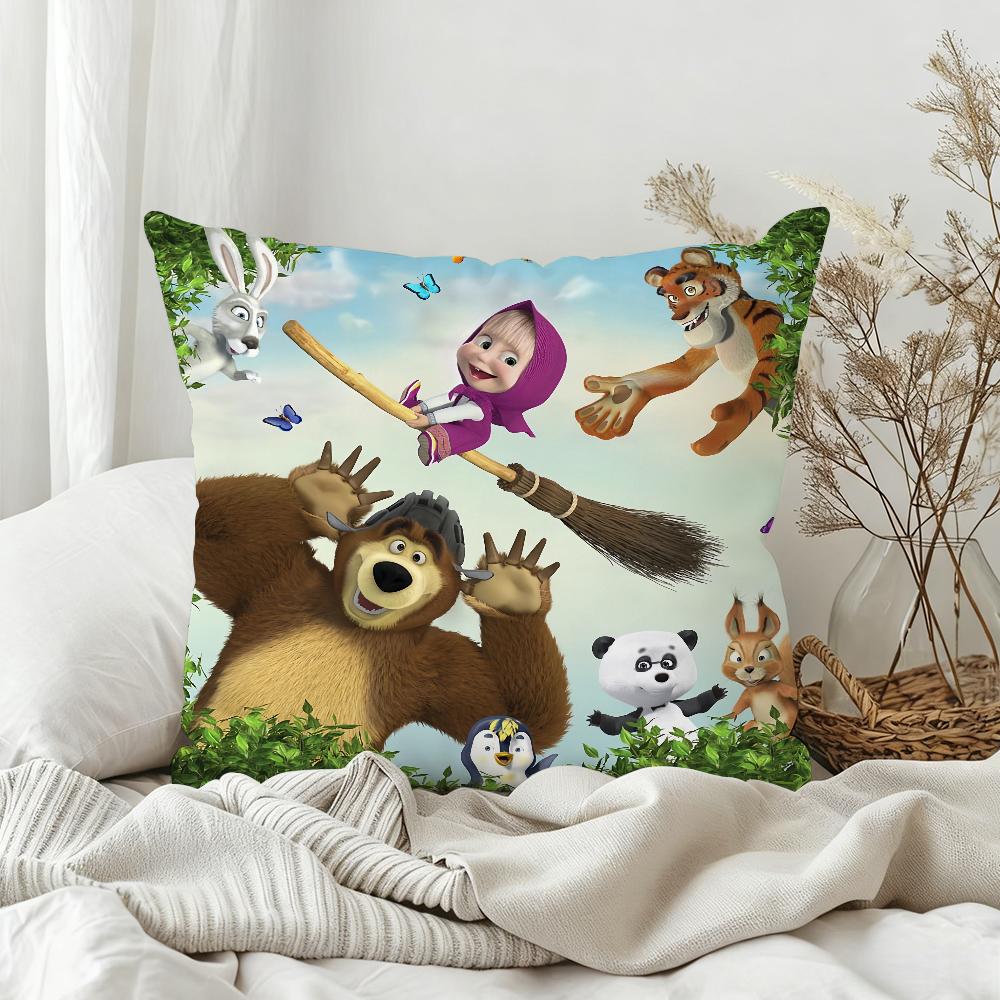 Cartoon MMashaand the BBear Cute Pillow Case Bedroom Sofa Living Room Backrest Decoration Square Cushion Nap Time 30x30 cm
Cartoon MMashaand the BBear Cute Pillow Case Bedroom Sofa Living Room Backrest Decoration Square Cushion Nap Time 30x30 cm
