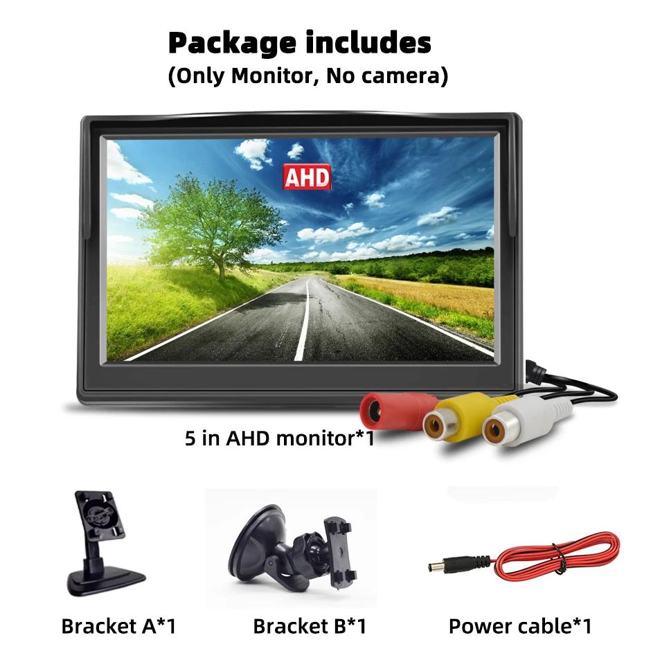 AHD/CVBS 5 INCH Screen IPS Car Monitor LCD Display for Vehicle 1080P/720P Backup Reverse Camera CCTV Home Security Surveillance
AHD/CVBS 5 INCH Screen IPS Car Monitor LCD Display for Vehicle 1080P/720P Backup Reverse Camera CCTV Home Security Surveillance