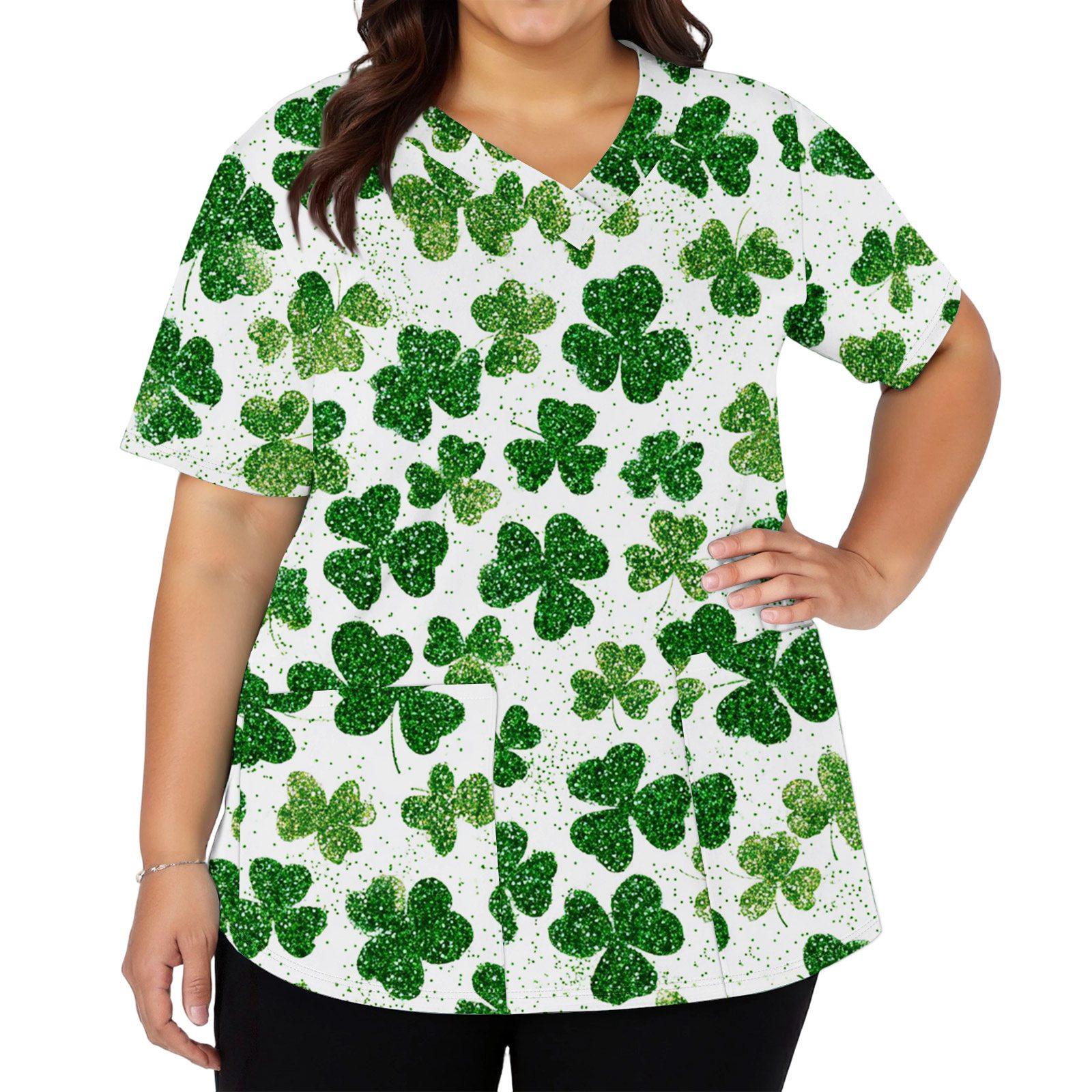 Женская мода с v-образным вырезом, короткими рукавами и карманами, топы с принтом L белый
Женская мода с v-образным вырезом, короткими рукавами и карманами, топы с принтом L белый