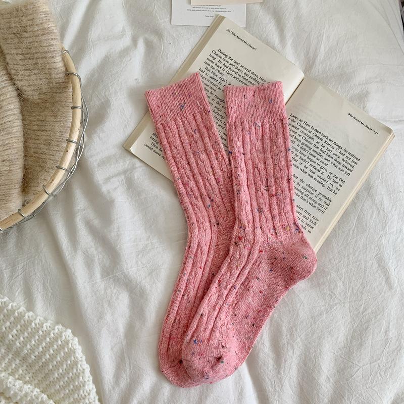 Autumn And Winter Wool Socks Women S Cashmere Thickened Warm Medium Tube Women S Socks Retro Ideas Yarn Thick Thread Stacking Socks One size fits all
Autumn And Winter Wool Socks Women S Cashmere Thickened Warm Medium Tube Women S Socks Retro Ideas Yarn Thick Thread Stacking Socks One size fits all