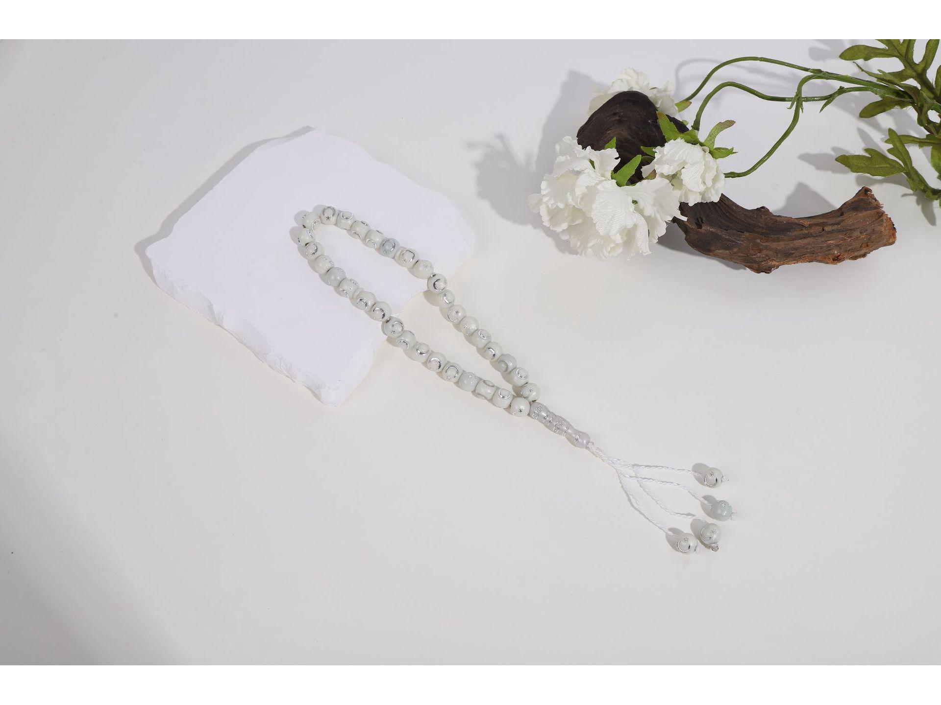 Янтарный стиль тасбих-браслет из 33 бусин: Кристальные молитвенные бусины ручной работы для мусульман
Янтарный стиль тасбих-браслет из 33 бусин: Кристальные молитвенные бусины ручной работы для мусульман