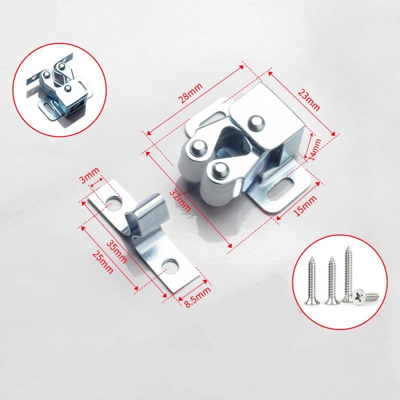 10/5pcs Stainless Steel Vintage Door Latch Lock Press-type Wardrobe Door Buckle Dual Wheel Spring Fixed Lock Home Lock Hardware 5pcs
10/5pcs Stainless Steel Vintage Door Latch Lock Press-type Wardrobe Door Buckle Dual Wheel Spring Fixed Lock Home Lock Hardware 5pcs