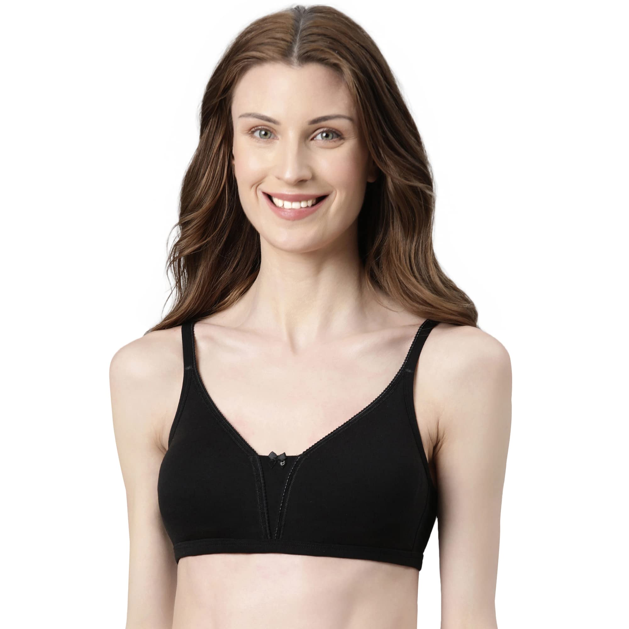Enamor Women s 92% Cotton, 8% Spandex Wire Free Casual T-Shirt Bra (A072_Black_34C) 34C чёрный
Enamor Women s 92% Cotton, 8% Spandex Wire Free Casual T-Shirt Bra (A072_Black_34C) 34C чёрный