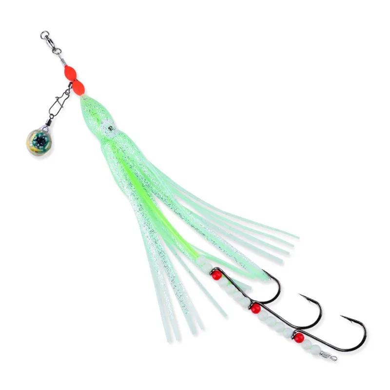 Luminous LED Octopus Fishing Lure String Hooks Glow-in-the-Dark Squid Hook Soft Bait Set for Boat Sea Fish Night Glowing Tackle 260319 жовтий
Luminous LED Octopus Fishing Lure String Hooks Glow-in-the-Dark Squid Hook Soft Bait Set for Boat Sea Fish Night Glowing Tackle 260319 жовтий