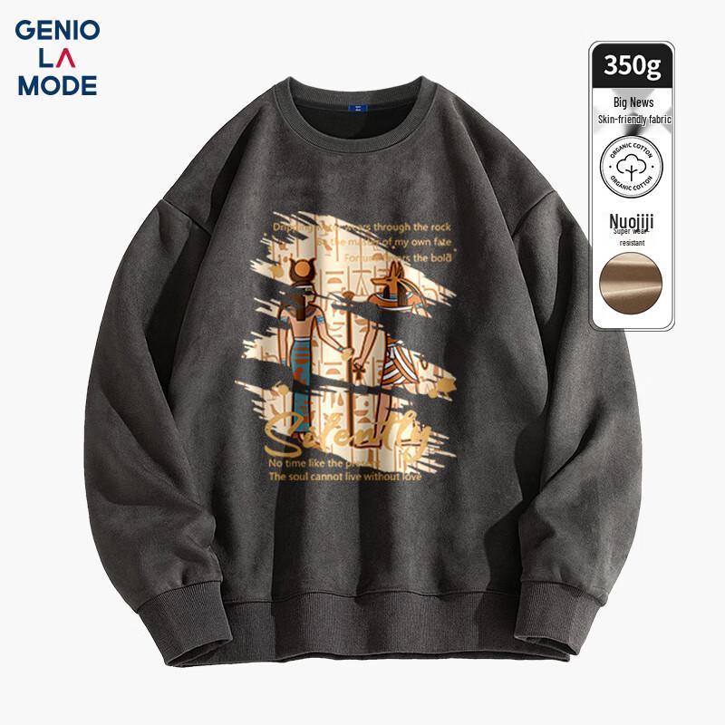 GENIOLAMODE Men s Suede Velvet Fleece-Lined Pullover L
GENIOLAMODE Men s Suede Velvet Fleece-Lined Pullover L