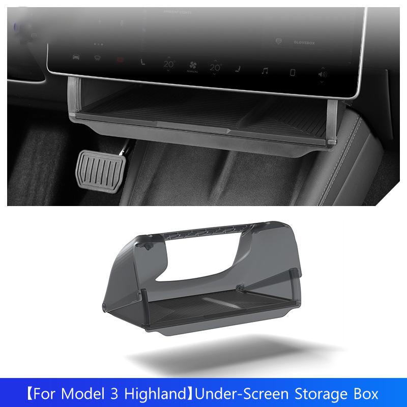 Under-Screen Storage Box For Tesla Model 3 Highland Hidden Fold Able Storage Box Car Storage Modification Parts Interior Design
Under-Screen Storage Box For Tesla Model 3 Highland Hidden Fold Able Storage Box Car Storage Modification Parts Interior Design