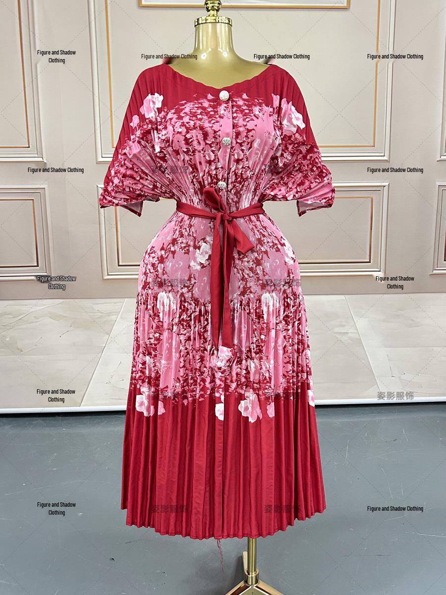 African Plus Size Women s Printed Pleated Dress with Tie-up Skirt One Size червоний
African Plus Size Women s Printed Pleated Dress with Tie-up Skirt One Size червоний