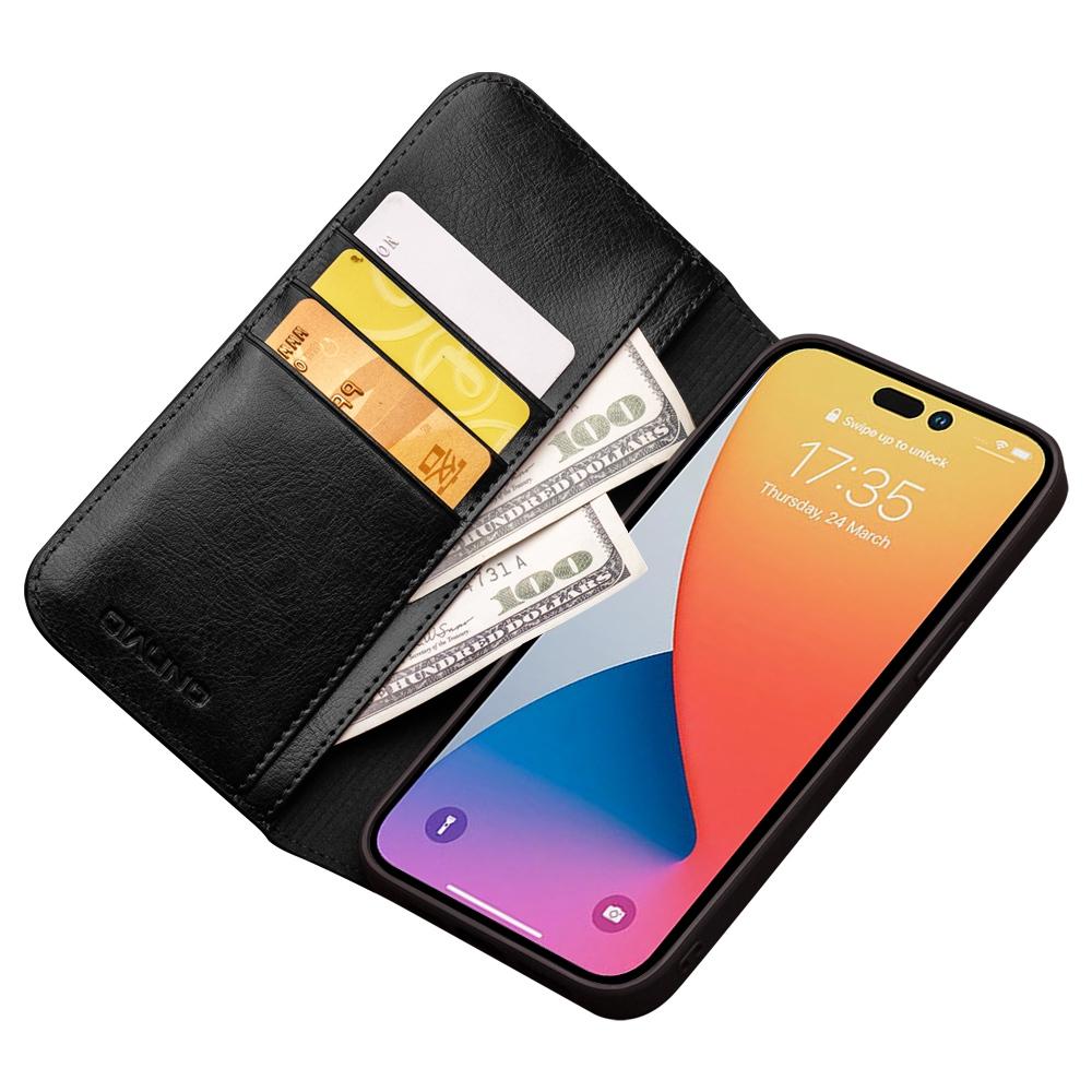 QIALINO For iPhone 14 Pro Max 6.7 inch Phone Flip Wallet Case Stand Drop-proof Genuine Leather Phone Cover Brown
QIALINO For iPhone 14 Pro Max 6.7 inch Phone Flip Wallet Case Stand Drop-proof Genuine Leather Phone Cover Brown
