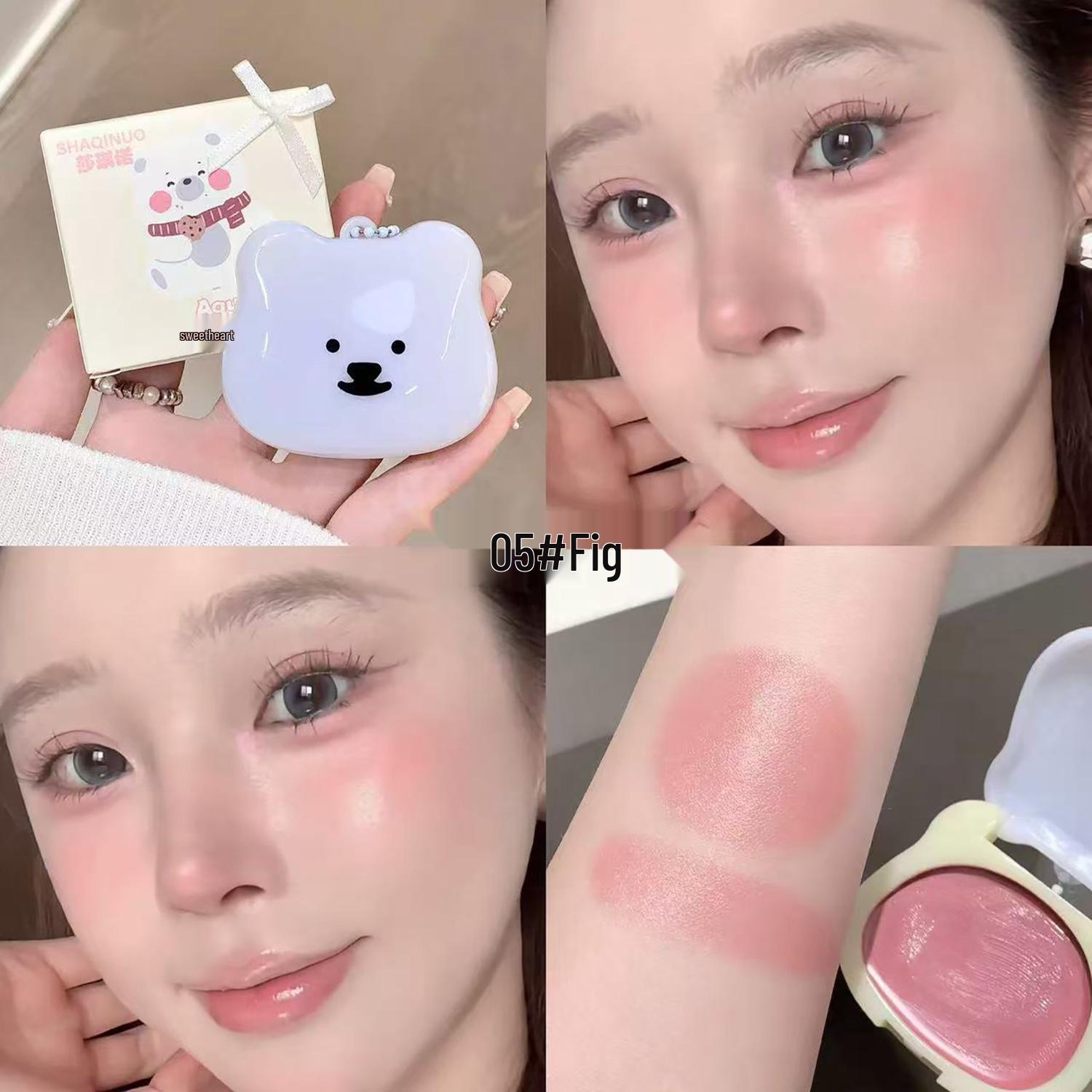 SHAQINUO Dewy Blush Bear: Multi-use Cream Rouge for a Soft Milk Swelling Color Blush.
SHAQINUO Dewy Blush Bear: Multi-use Cream Rouge for a Soft Milk Swelling Color Blush.