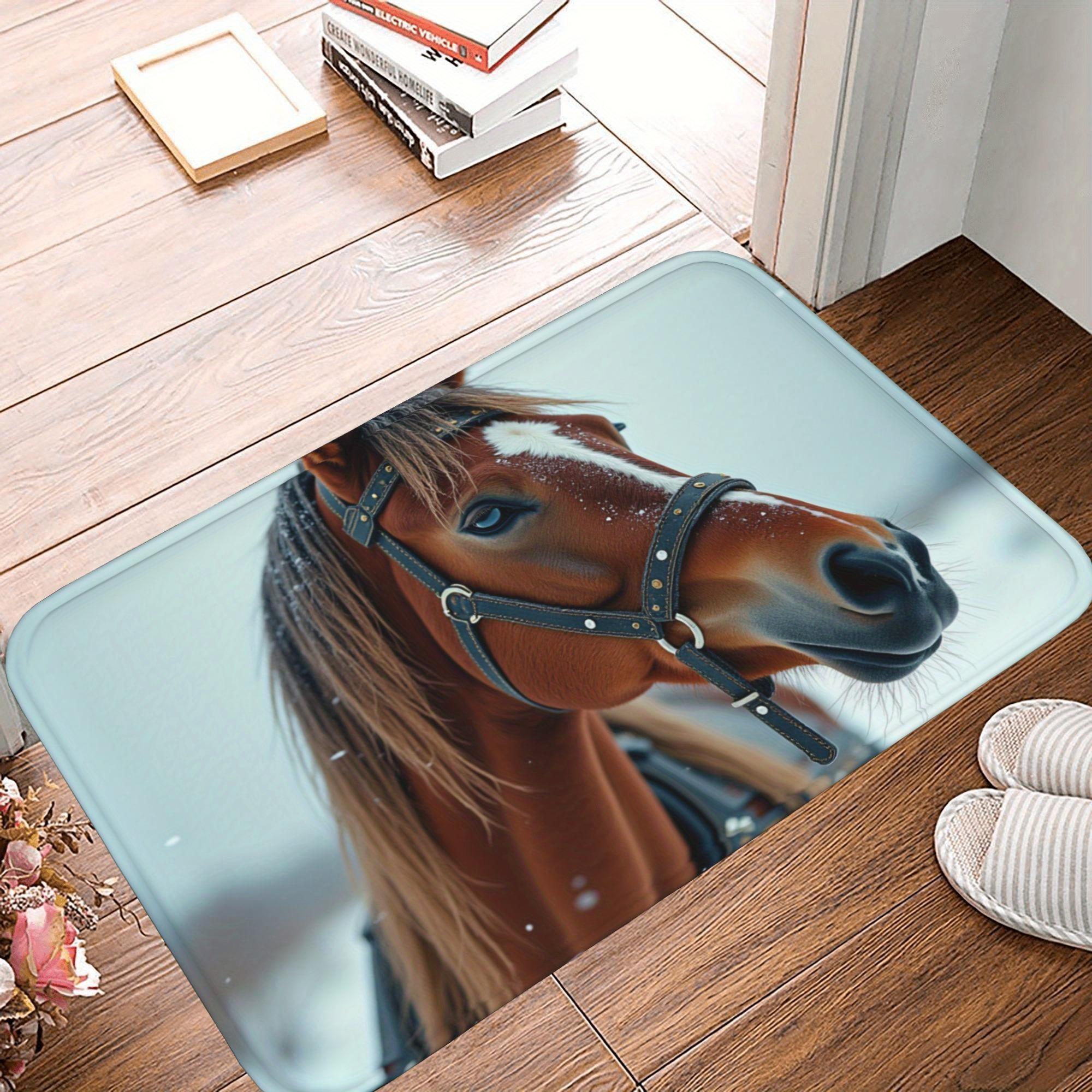1PC Horse With Reins Pattern Kitchen Rug Non-Slip Door Mat Pop design Bathroom Rug Bath Mat Carpet for Home Sink Laundry Decor 40cm x 60cm
1PC Horse With Reins Pattern Kitchen Rug Non-Slip Door Mat Pop design Bathroom Rug Bath Mat Carpet for Home Sink Laundry Decor 40cm x 60cm