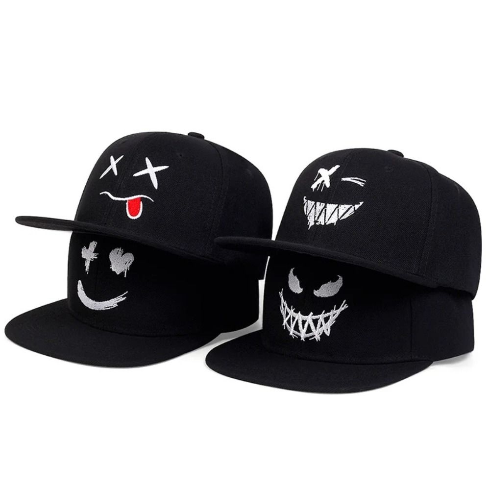 Embroidery Baseball Caps Snapback Ghost Expression Hat Sunscreen Hat Hip-hop Hats Unisex Style 1
Embroidery Baseball Caps Snapback Ghost Expression Hat Sunscreen Hat Hip-hop Hats Unisex Style 1