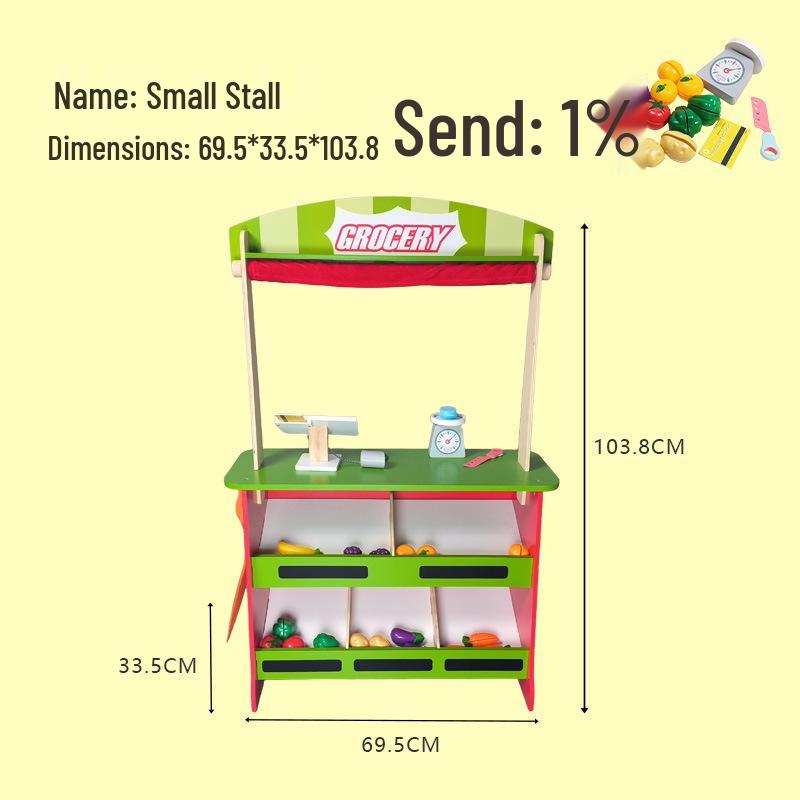 Kids Wooden Pretend Play Kitchen & Coffee Shop Set: Dessert Stall Toy Gift for Ages 3-6
Kids Wooden Pretend Play Kitchen & Coffee Shop Set: Dessert Stall Toy Gift for Ages 3-6