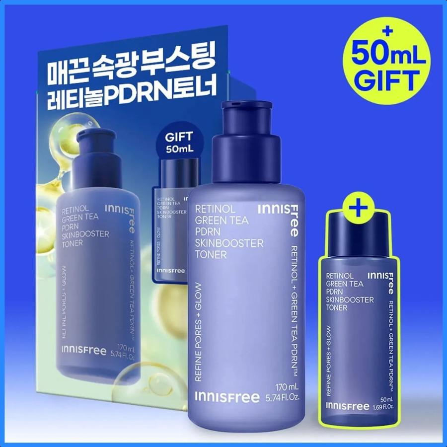 INNISFREE Retinol Green Tea PDRN Skin Booster Toner 170ml Set (+50ml) 170ml Set +50ml
INNISFREE Retinol Green Tea PDRN Skin Booster Toner 170ml Set (+50ml) 170ml Set +50ml