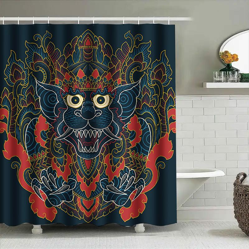 Tuniu Balinese Demon Shower Curtain Decorative Wall Hanging Room Decor Bali Art Shower Curtain W60H190(CM)-1 Pcs
Tuniu Balinese Demon Shower Curtain Decorative Wall Hanging Room Decor Bali Art Shower Curtain W60H190(CM)-1 Pcs