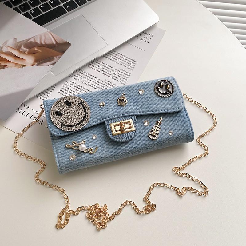 Internet Celebrity Super Popular Cowboy Small Square Bag Female Hot Girl Out-of-street All-match Chain Cross-body Niche Badge Diamond-encrusted Clutch
Internet Celebrity Super Popular Cowboy Small Square Bag Female Hot Girl Out-of-street All-match Chain Cross-body Niche Badge Diamond-encrusted Clutch