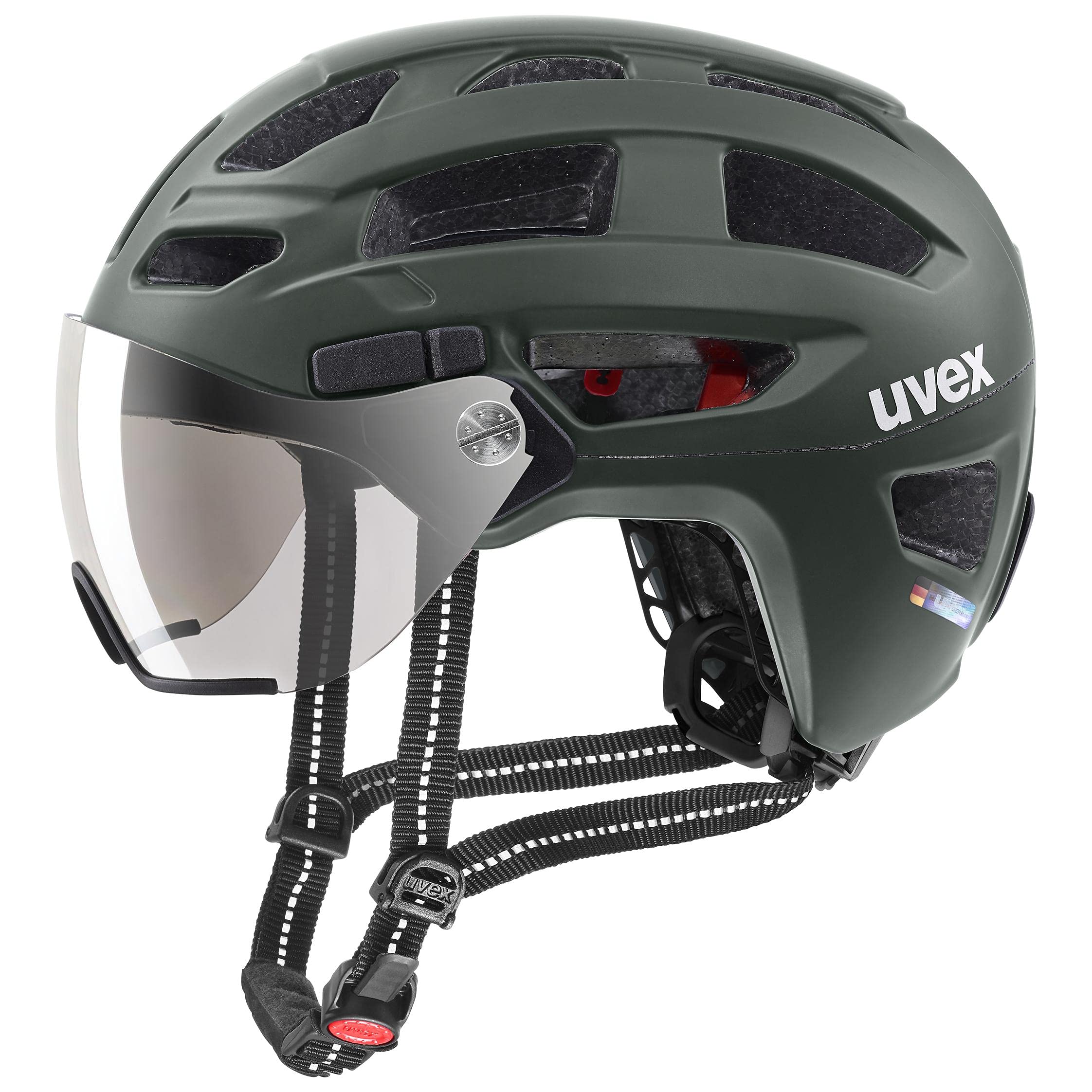 uvex Bicycle Helmet with LED Light CE Made in Finale Visor cm Visor, Included, Certified, Germany, / 56-61
uvex Bicycle Helmet with LED Light CE Made in Finale Visor cm Visor, Included, Certified, Germany, / 56-61
