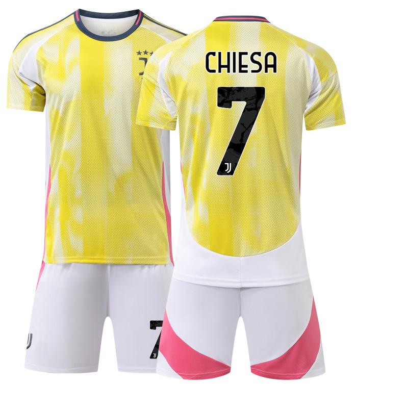 Juventus away yellow football jersey new sportswear number Hovic Chiesa Ildiz #16
Juventus away yellow football jersey new sportswear number Hovic Chiesa Ildiz #16