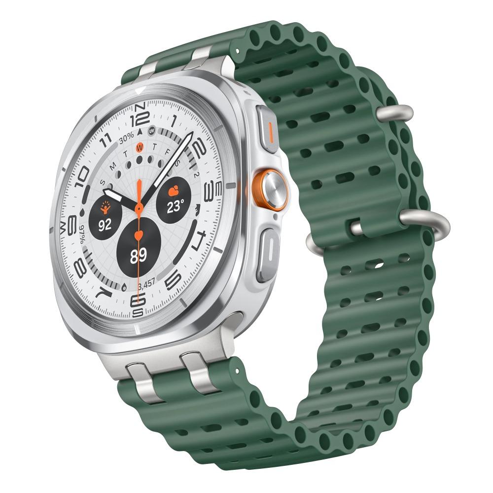 Silicone Breathable Strap For Samsung Galaxy Watch Ultra 2024 47mm Marine Wristband Bracelet Galaxy Watch Ultra(2025) 47mm Watchband Ultra 47mm 2024/2025 зелений/срібний
Silicone Breathable Strap For Samsung Galaxy Watch Ultra 2024 47mm Marine Wristband Bracelet Galaxy Watch Ultra(2025) 47mm Watchband Ultra 47mm 2024/2025 зелений/срібний
