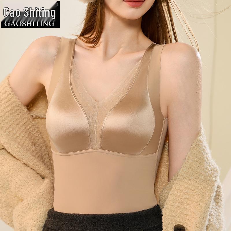 Женский бесшовный шелковый кружевной топ с бюстгальтером - Плюс бархат, начесанный для тепла - Идеально для осени и зимы 2XL: 140-160 lbs recommended
Женский бесшовный шелковый кружевной топ с бюстгальтером - Плюс бархат, начесанный для тепла - Идеально для осени и зимы 2XL: 140-160 lbs recommended