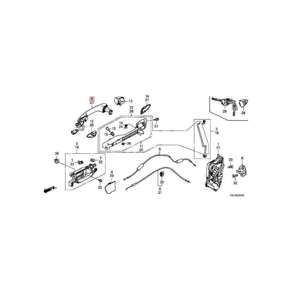 Genuine Honda Handlebar Right Front for Accord Part Number COMP. Hybrid, 72141-T2A-F71
Genuine Honda Handlebar Right Front for Accord Part Number COMP. Hybrid, 72141-T2A-F71