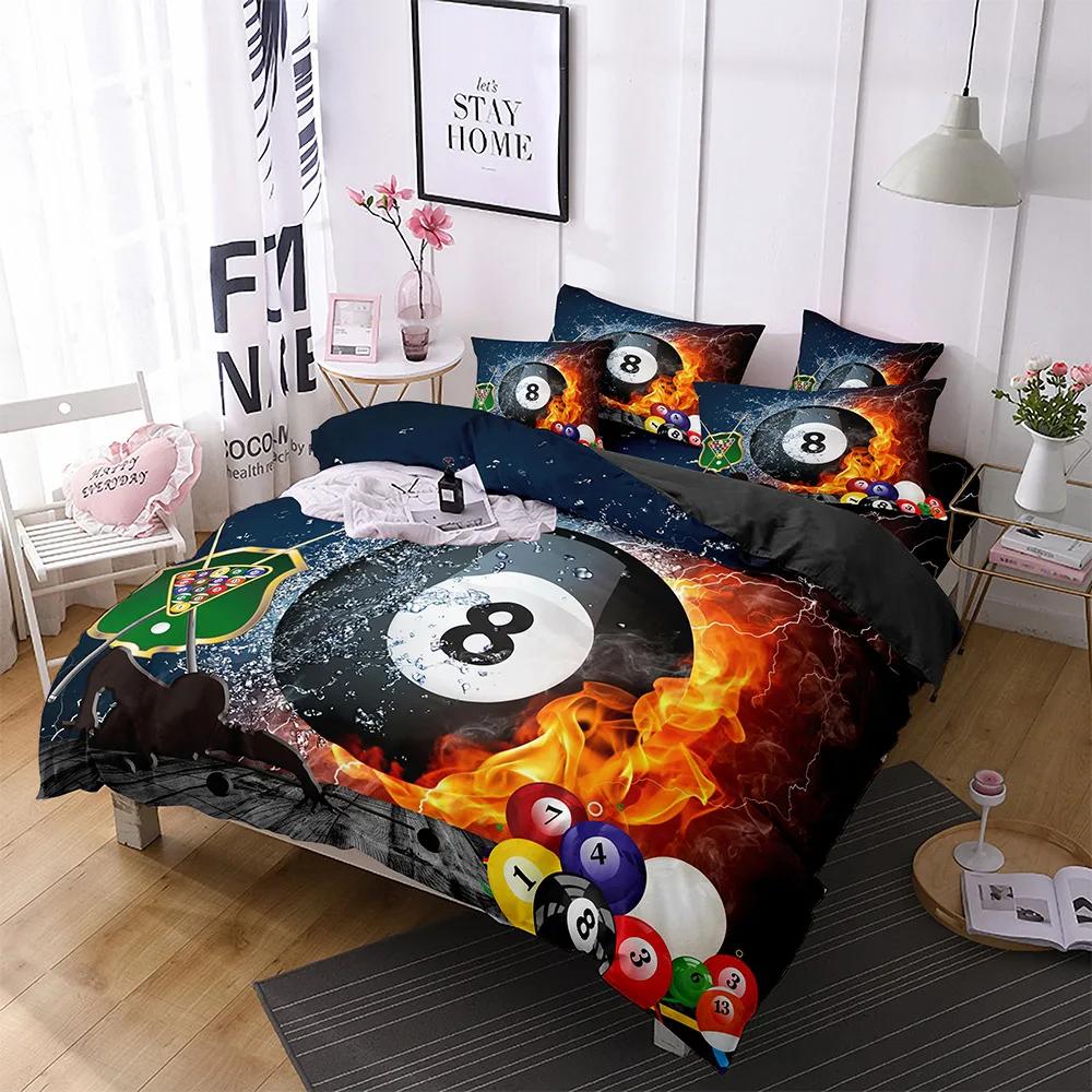 Billiards Duvet Cover Black 8 Ball with Fire Sports Games Theme Billiard Ball Bedding for Boys Girls Teens Bedroom Decorations 70x133cm 2pcs
Billiards Duvet Cover Black 8 Ball with Fire Sports Games Theme Billiard Ball Bedding for Boys Girls Teens Bedroom Decorations 70x133cm 2pcs
