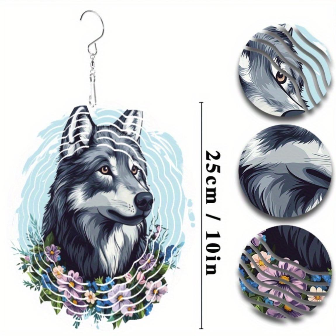 10-дюймовый колокольчик ветра с волком, уличный подвесной декор с вращающимся на 360 градусов крючком, сине-фиолетовый цветочный дизайн для сада, двора, патио, всесезонный подарок 01A
10-дюймовый колокольчик ветра с волком, уличный подвесной декор с вращающимся на 360 градусов крючком, сине-фиолетовый цветочный дизайн для сада, двора, патио, всесезонный подарок 01A