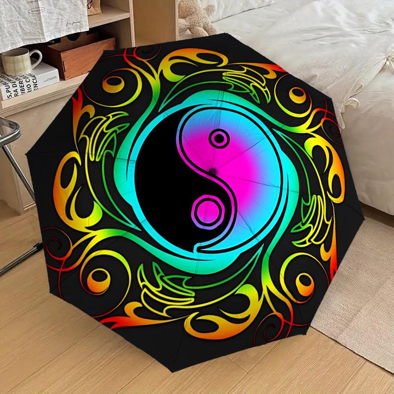 1pc Yin Yang Symbol Fashionable Automatic Opening/Closing Folding Umbrella with 8 Iron Bones, Plastic Handle yy251015013
1pc Yin Yang Symbol Fashionable Automatic Opening/Closing Folding Umbrella with 8 Iron Bones, Plastic Handle yy251015013