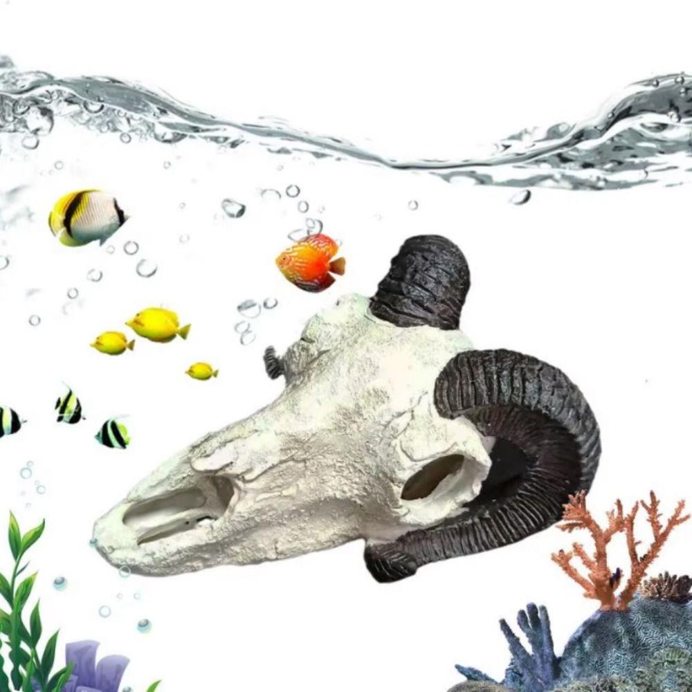 Artificial Sheep Head Statue Simulation Sheepshead Skull Aquarium Decor Reptile Tank
Artificial Sheep Head Statue Simulation Sheepshead Skull Aquarium Decor Reptile Tank