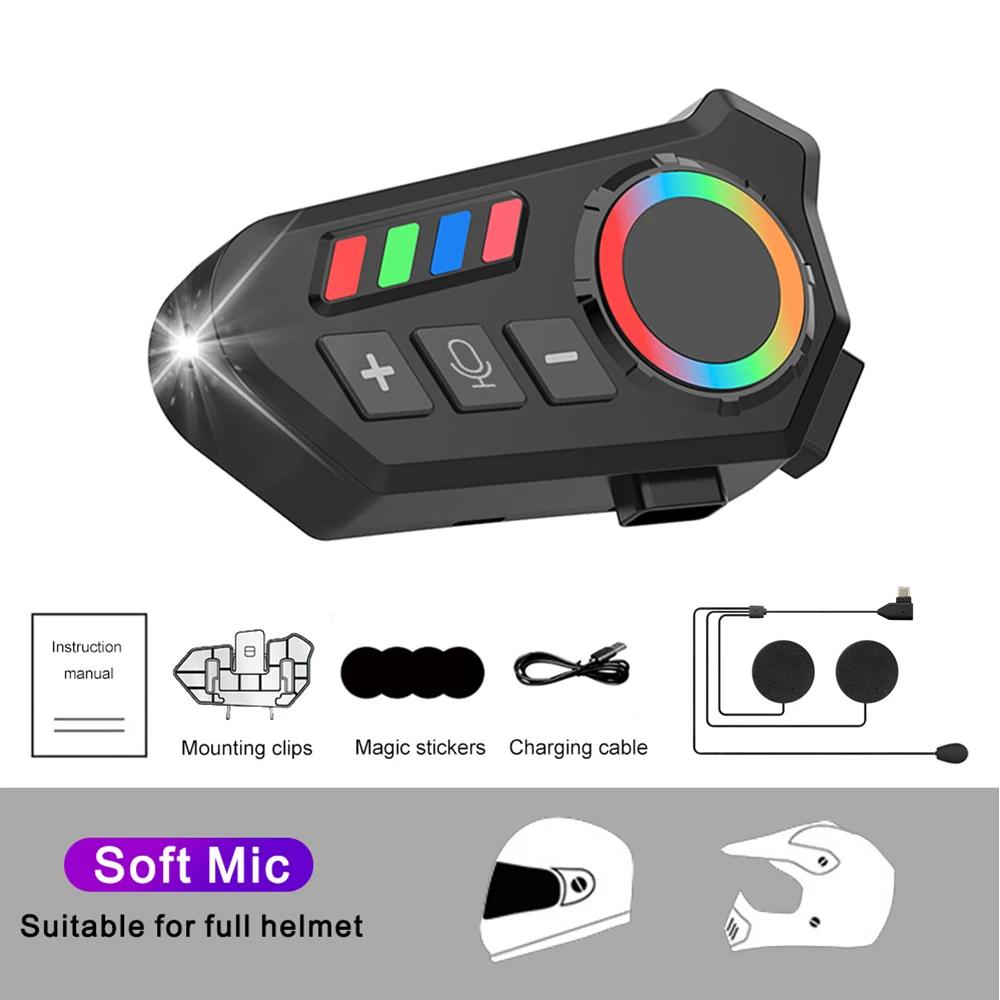 RGB Bluetooth Helmet Headset V5.4 Handsfree Waterproof Voice Assitant Noice Reduce With Flash Light 800mah Long-Lasting
RGB Bluetooth Helmet Headset V5.4 Handsfree Waterproof Voice Assitant Noice Reduce With Flash Light 800mah Long-Lasting
