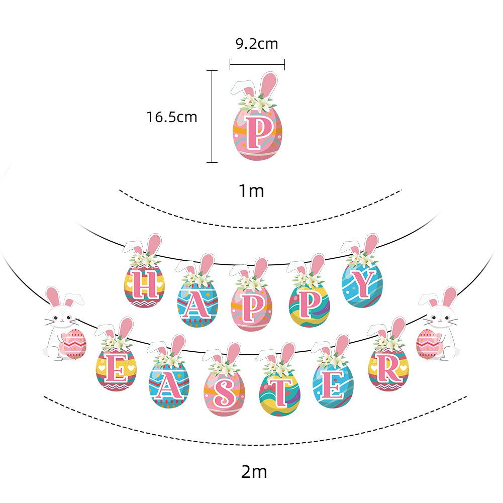 Garland Hanging Flag Colorful Eggs Easter Festival Bunting New Happy Easter Banner Party 1
Garland Hanging Flag Colorful Eggs Easter Festival Bunting New Happy Easter Banner Party 1