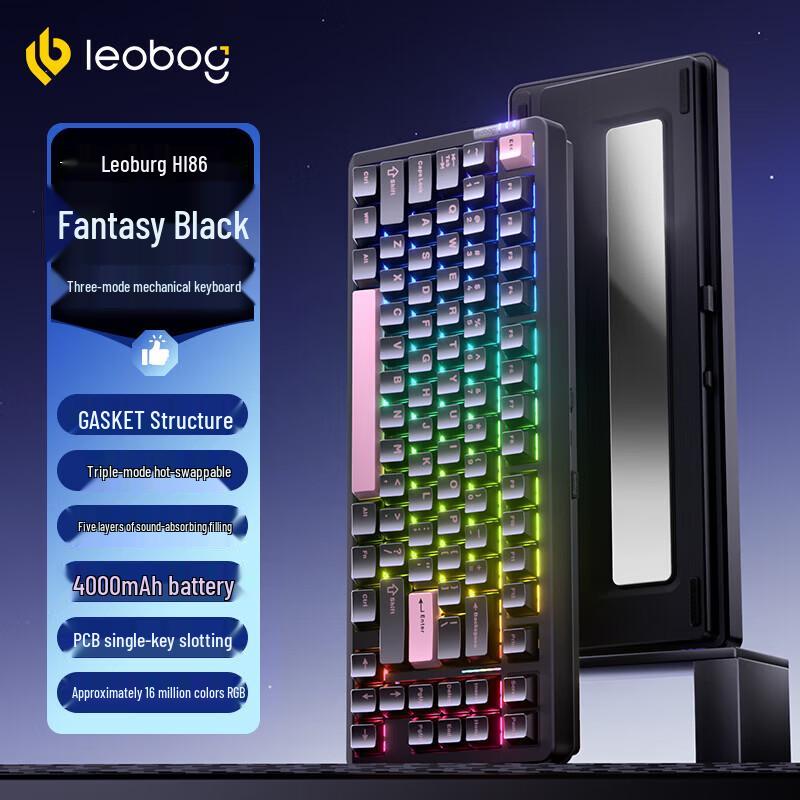 LEOBOG Hi86 Tri-Mode RGB Gasket Custom Mechanical Keyboard
LEOBOG Hi86 Tri-Mode RGB Gasket Custom Mechanical Keyboard
