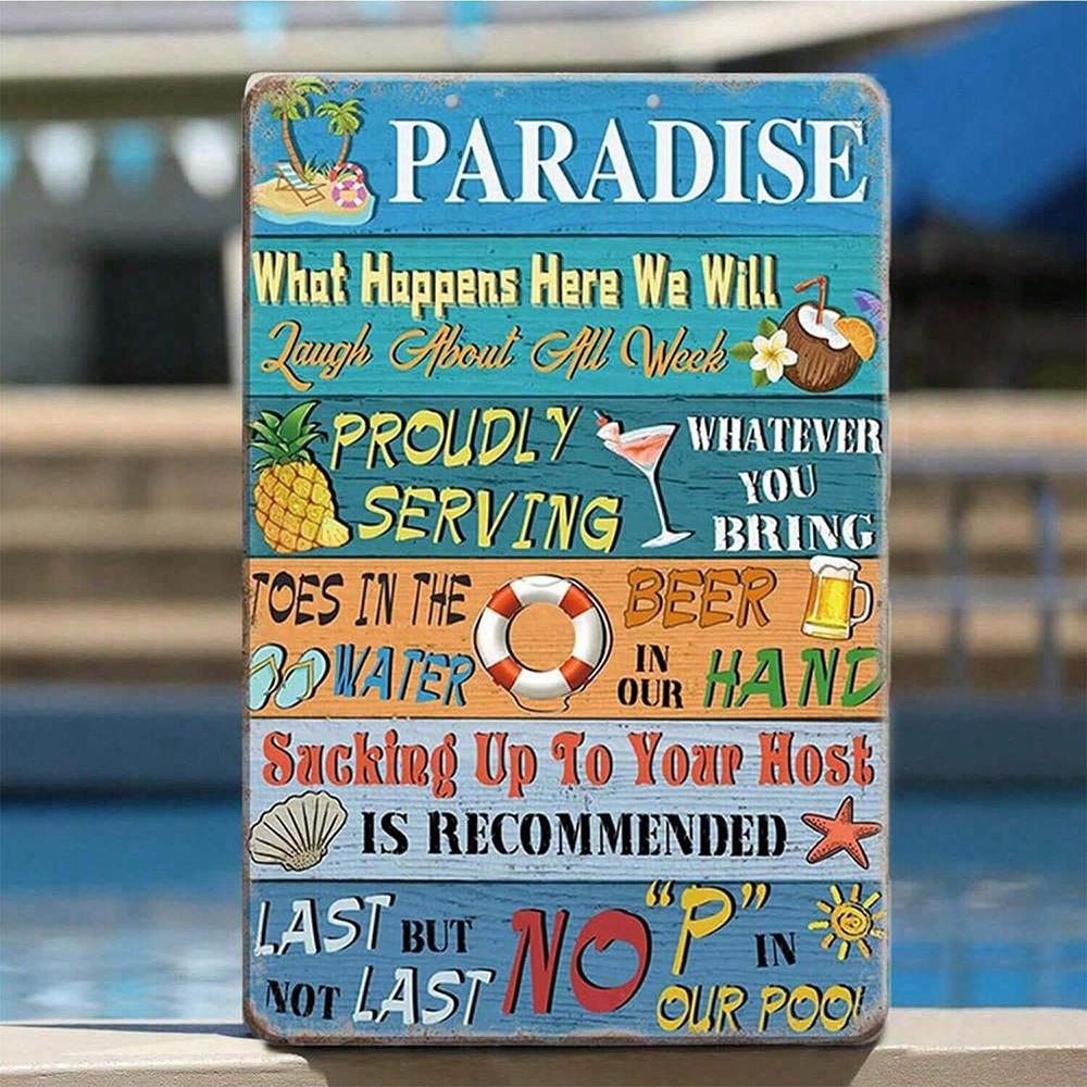 Деревянная вывеска Paradise Pool Rules Настенная жестяная вывеска Vintage Pool Patio Wall Decoration Swimming Pool Sign Outdoor Decor Gifts
Деревянная вывеска Paradise Pool Rules Настенная жестяная вывеска Vintage Pool Patio Wall Decoration Swimming Pool Sign Outdoor Decor Gifts