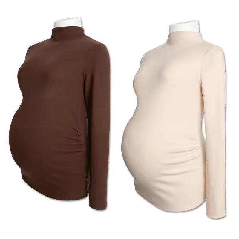 Жіночий еластичний топ для вагітних з напіввисоким коміром - Тепла сорочка з довгим рукавом для осені та зими XXL 145-165 jin
Жіночий еластичний топ для вагітних з напіввисоким коміром - Тепла сорочка з довгим рукавом для осені та зими XXL 145-165 jin