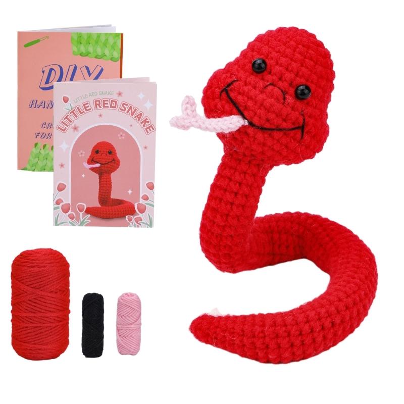 Beginner Crochet Kits DIY Crochet Snake Kits Including Crochet Hook, Yarn, Step-by-Step Instruction for Kid Adult 1
Beginner Crochet Kits DIY Crochet Snake Kits Including Crochet Hook, Yarn, Step-by-Step Instruction for Kid Adult 1
