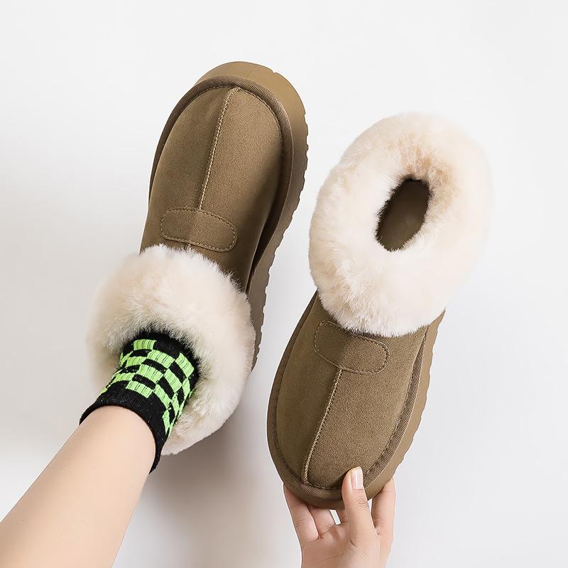Small thick-soled low-top snow boots Women s fleece thickened one-pedal winter fluffy cotton boots Warm snow cotton shoes 40
Small thick-soled low-top snow boots Women s fleece thickened one-pedal winter fluffy cotton boots Warm snow cotton shoes 40