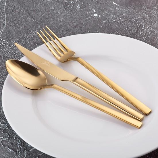 Jumbo 1800 Набор из 18 столовых приборов из титана и золота на 6 персон 
Jumbo 1800 Набор из 18 столовых приборов из титана и золота на 6 персон