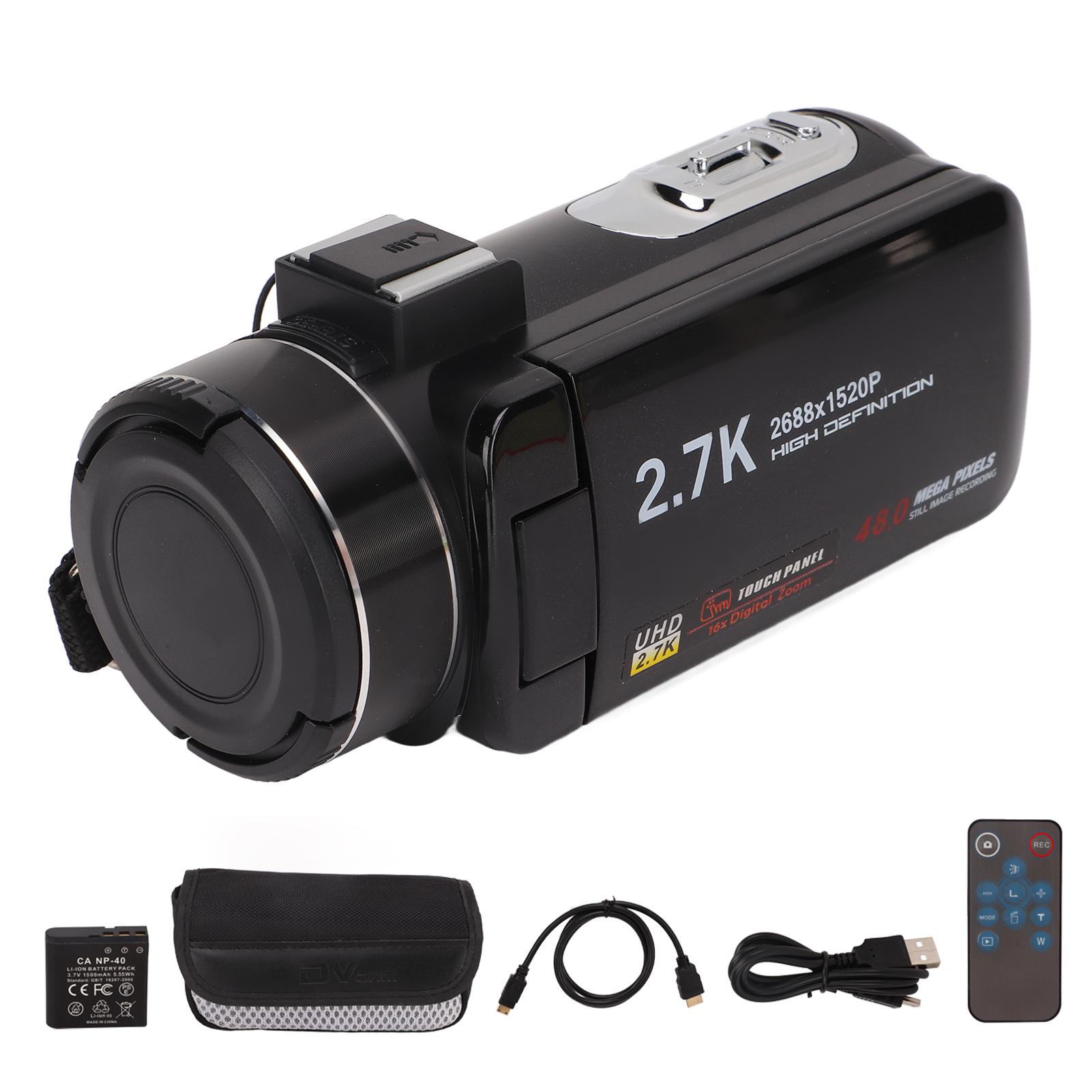 2.7K 48MP Full HD Digital Video Camera 3.0 Inch IPS Screen 18x Digital Zoom Video Camera Camcorder
2.7K 48MP Full HD Digital Video Camera 3.0 Inch IPS Screen 18x Digital Zoom Video Camera Camcorder