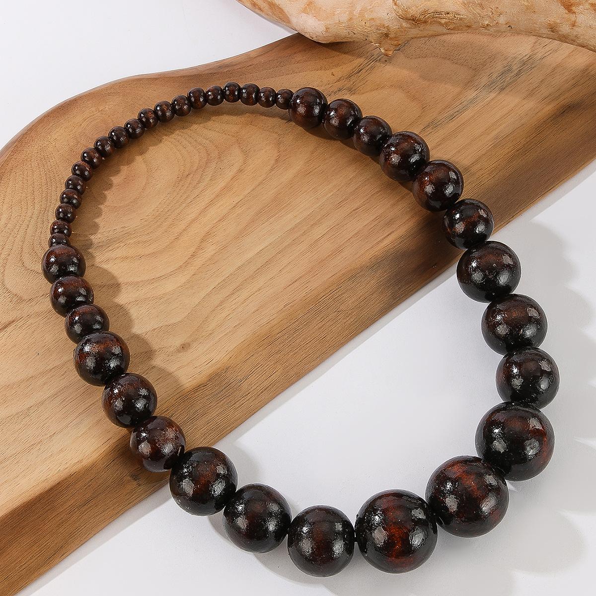 Women s Necklace Bohemian Ethnic Wooden Beads Pendant Accessory темно-коричневого
Women s Necklace Bohemian Ethnic Wooden Beads Pendant Accessory темно-коричневого