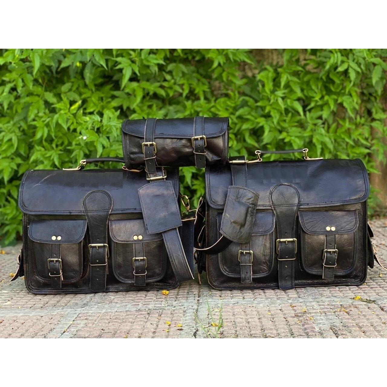 Bull Leather Motorcycle Side Pouch Saddle Panniers Bag Pouch 3 Bags
Bull Leather Motorcycle Side Pouch Saddle Panniers Bag Pouch 3 Bags