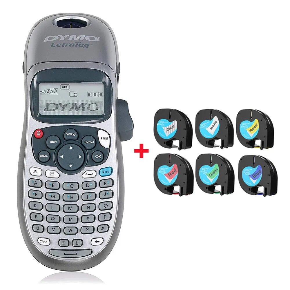 Оригинальный портативный принтер этикеток Dymo LT-100H с принтером для изготовления ленточных этикеток LetraTag для LT 12267 91201 91202
Оригинальный портативный принтер этикеток Dymo LT-100H с принтером для изготовления ленточных этикеток LetraTag для LT 12267 91201 91202