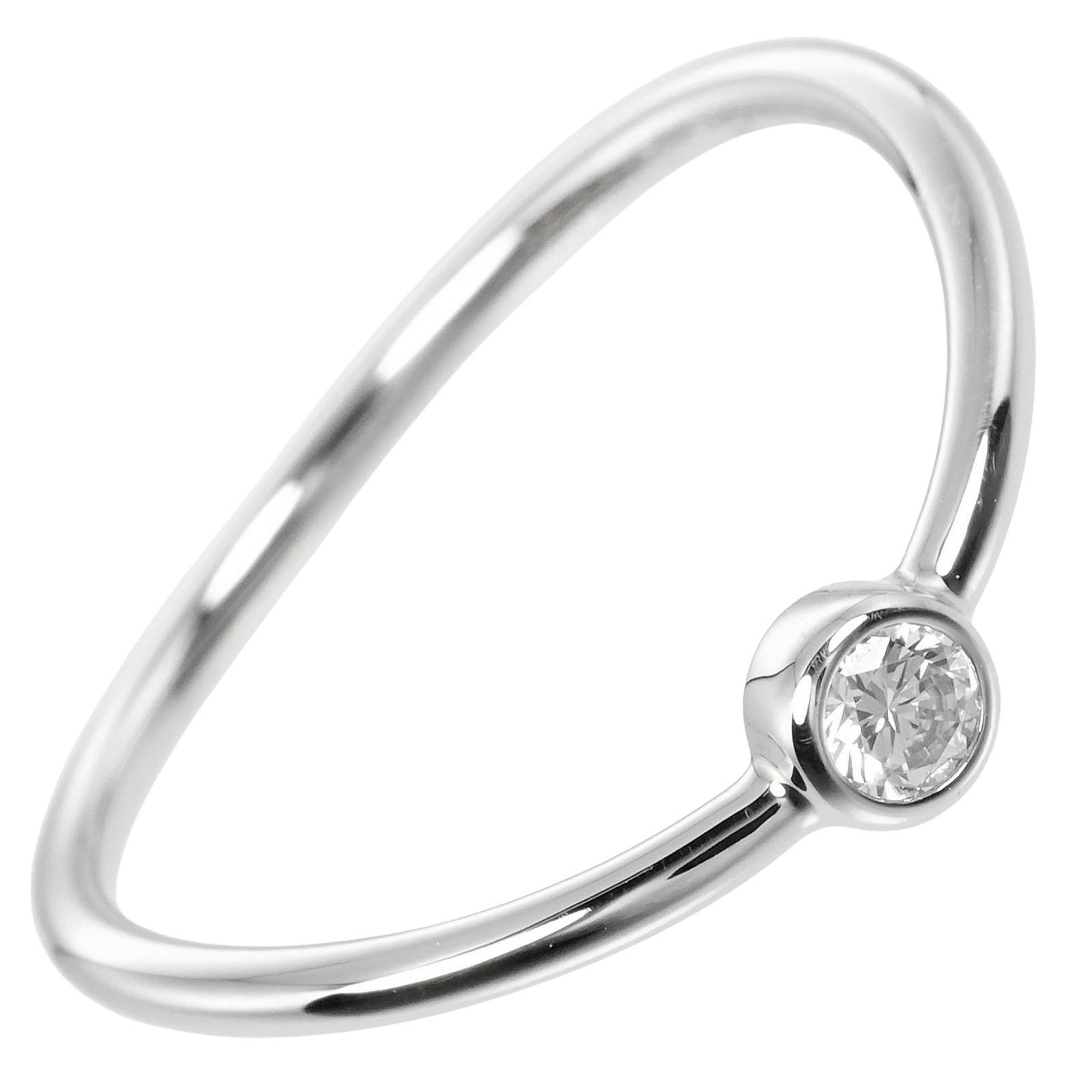 TIFFANY&Co. Wave single low Ring Pt950Platinum/diamond #3.7(US Size) 1.4g Women Used
TIFFANY&Co. Wave single low Ring Pt950Platinum/diamond #3.7(US Size) 1.4g Women Used