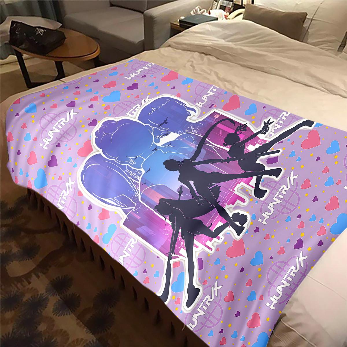 KPop Demon Hunters Cartoon Print Flannel Blanket, Comfortable Warm for Sofa Bed Chair, Versatile -HYQ10 75x90cm
KPop Demon Hunters Cartoon Print Flannel Blanket, Comfortable Warm for Sofa Bed Chair, Versatile -HYQ10 75x90cm