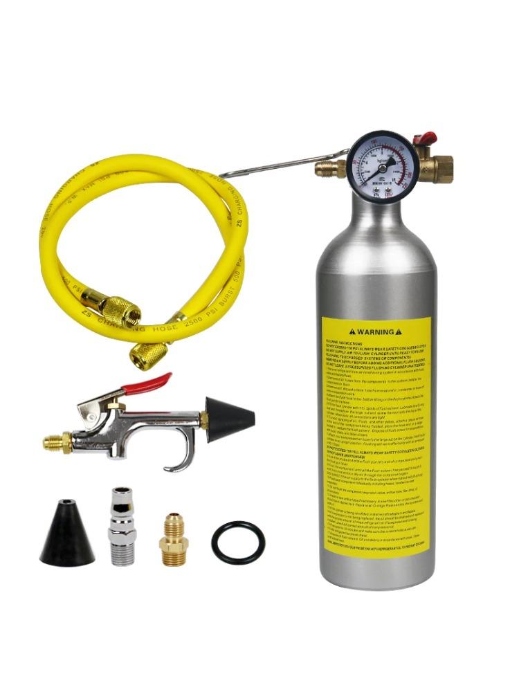 Набор инструментов для промывки трубопроводов автомобильной системы кондиционирования воздуха Бутылка для очистки труб автомобильного кондиционера из алюминиевого сплава коричневый
Набор инструментов для промывки трубопроводов автомобильной системы кондиционирования воздуха Бутылка для очистки труб автомобильного кондиционера из алюминиевого сплава коричневый