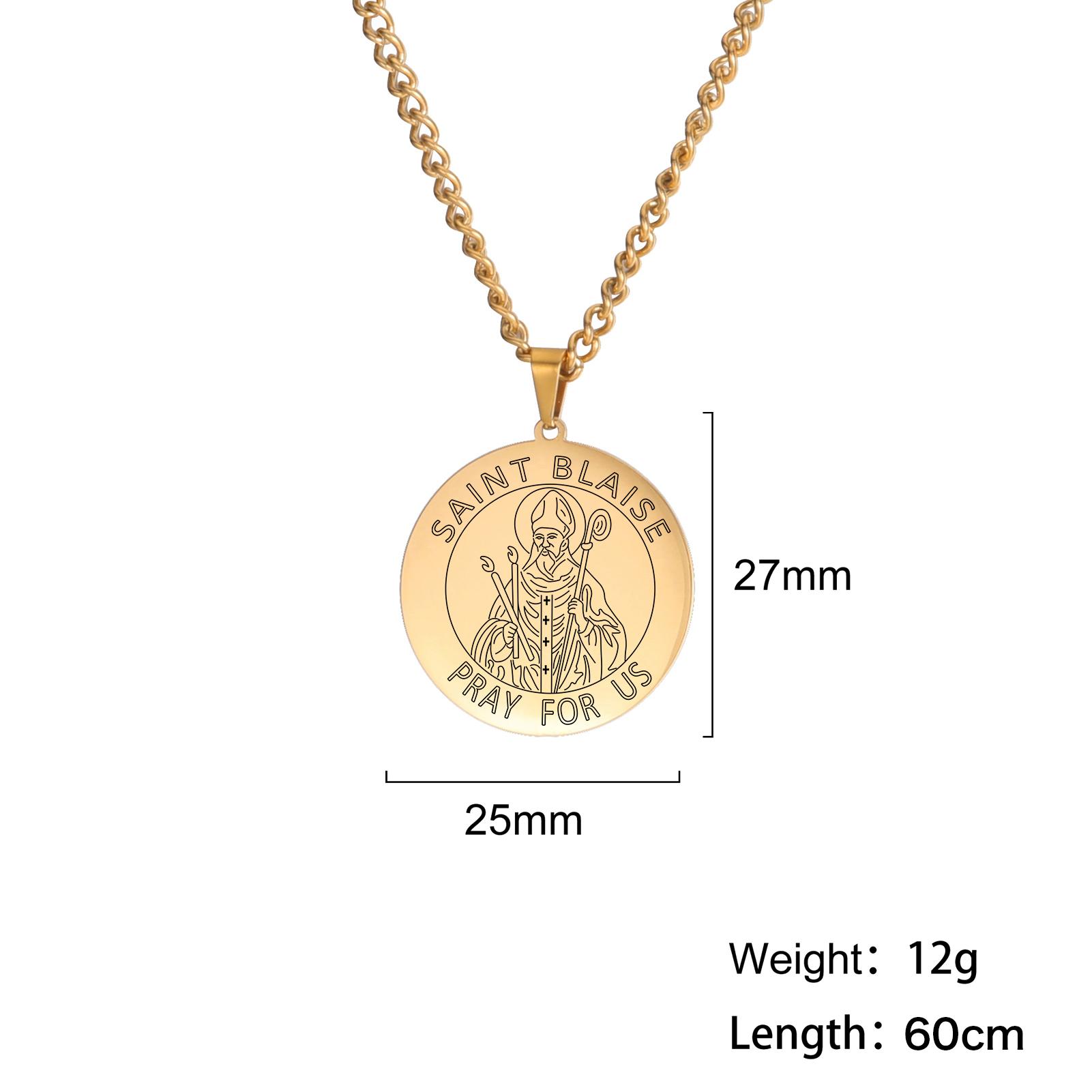 My Shape Saint Florian Medal Amulet Pendant Necklace Men Stainless Steel Joshua Christopher Michael Nicholas Religious Jewelry 60cm
My Shape Saint Florian Medal Amulet Pendant Necklace Men Stainless Steel Joshua Christopher Michael Nicholas Religious Jewelry 60cm