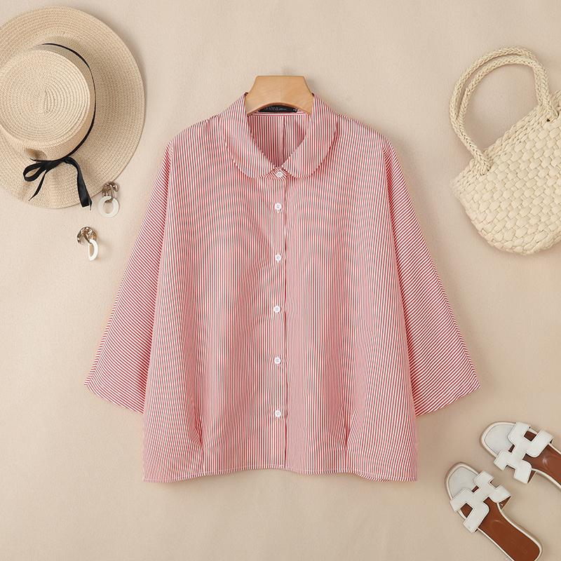 ZANZEA Women Casual Doll Collar 3/4 Sleeve Loose Stripe Blouse 5XL розовый
ZANZEA Women Casual Doll Collar 3/4 Sleeve Loose Stripe Blouse 5XL розовый