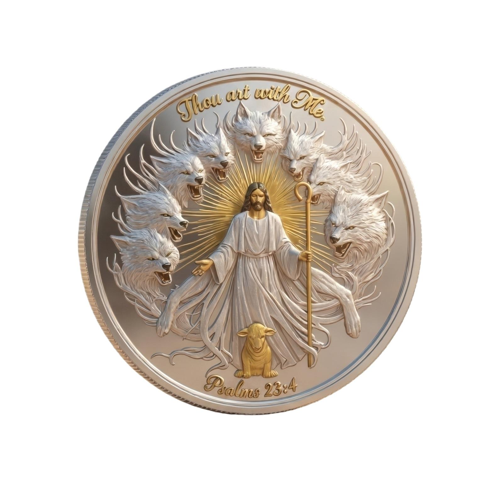 Thou Art With Me Commemorative Coin Religious Faith Collectible Psalm 23 4 Design Silver Finish Metal Coin One Size белый
Thou Art With Me Commemorative Coin Religious Faith Collectible Psalm 23 4 Design Silver Finish Metal Coin One Size белый