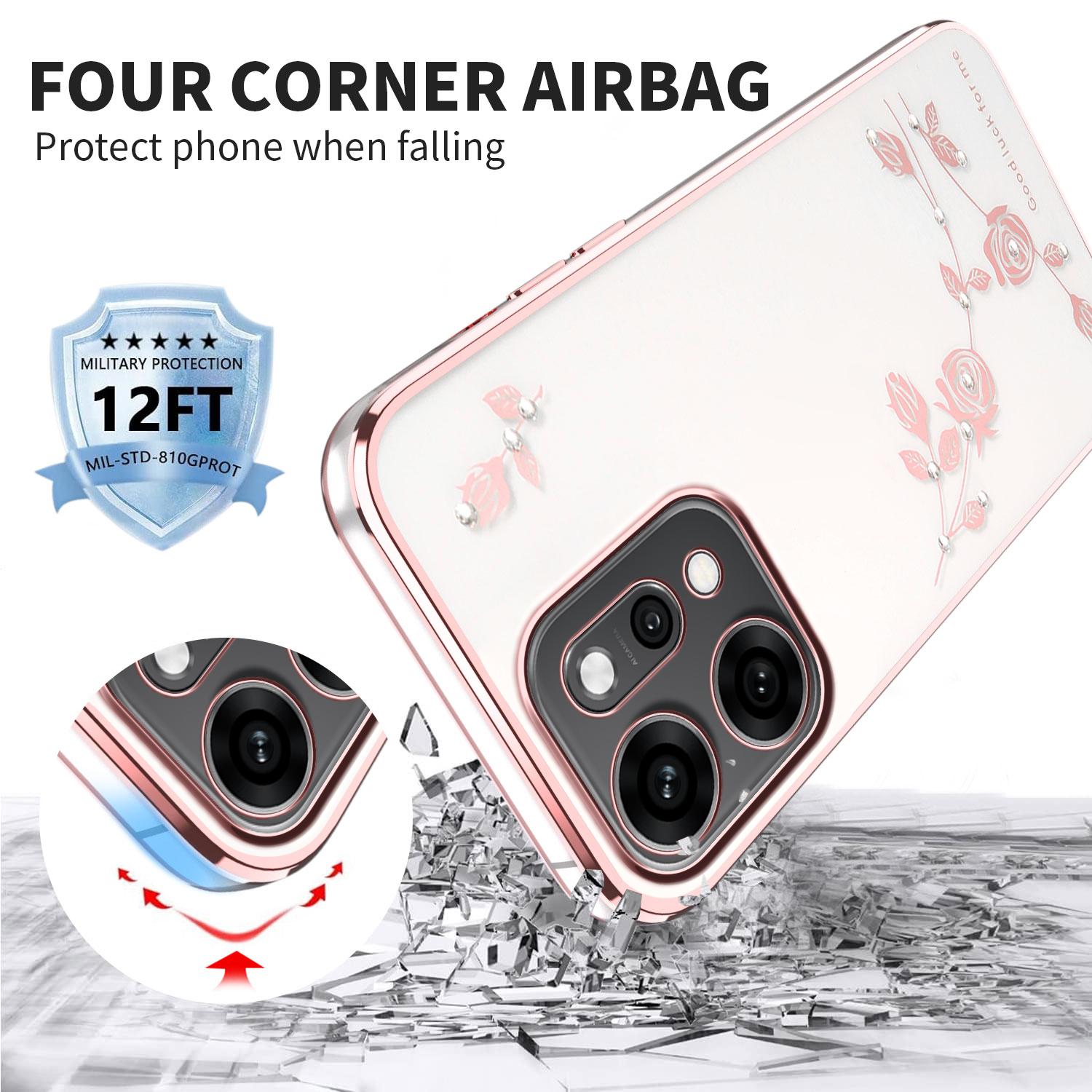 KADEM For Oppo Reno14 5G (Global) Case Flower Rhinestone Decor TPU Phone Cover Purple
KADEM For Oppo Reno14 5G (Global) Case Flower Rhinestone Decor TPU Phone Cover Purple