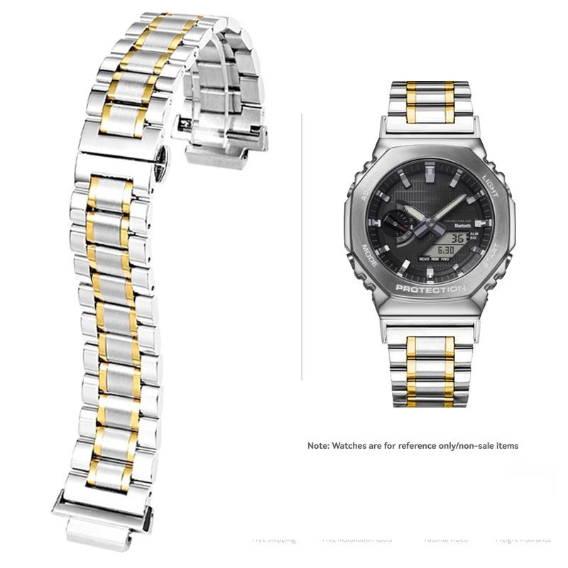 Ремешок для часов из нержавеющей стали для Casio G-SHOCK GBM-2100/GM-2100/GA-2100 Ga2110 Модифицированный восьмиугольный браслет Запасной ремешок 16 мм For GA2100 GA2110
Ремешок для часов из нержавеющей стали для Casio G-SHOCK GBM-2100/GM-2100/GA-2100 Ga2110 Модифицированный восьмиугольный браслет Запасной ремешок 16 мм For GA2100 GA2110