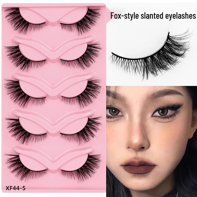 European & American Fox-eye Style 3D False Eyelashes, 5 Pairs - Dense, Exaggerated, Curled Multilayer One-piece Design Standard
European & American Fox-eye Style 3D False Eyelashes, 5 Pairs - Dense, Exaggerated, Curled Multilayer One-piece Design Standard